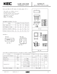 Datasheet KF931V manufacturer KEC